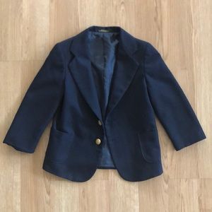Little boys navy blazer.